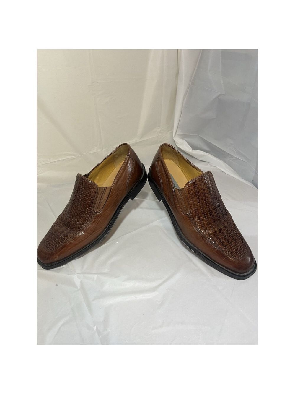 Johnston & Murphy Driver Woven Slip On Loafer size 8 M Brown - Picture 15 of 15